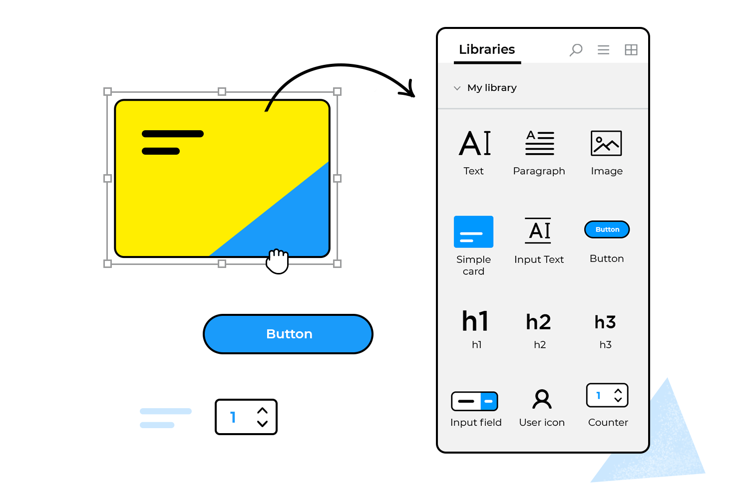 Design your own widget libraries in Justinmind