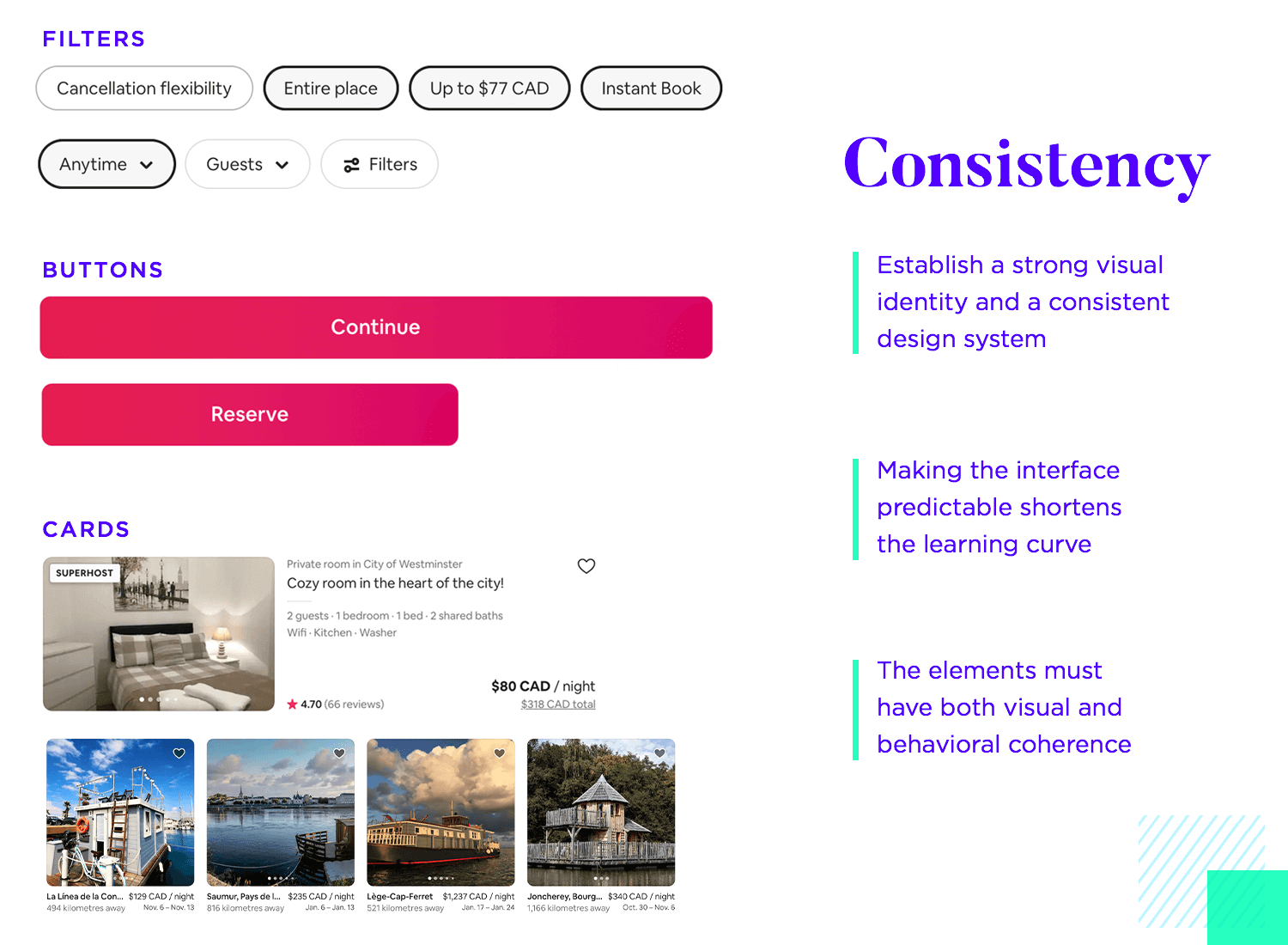 diagram of how to achieve consistency in ui design