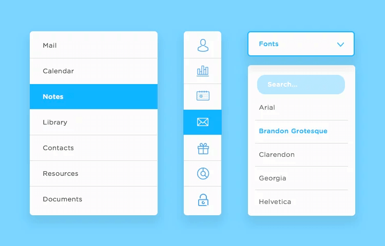 guidelines to dropdown menu design