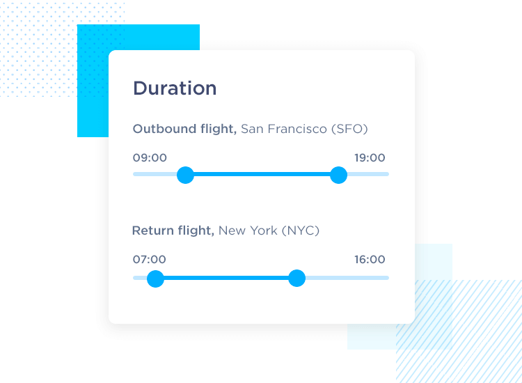 guidelines for dual-point sliders in UI design