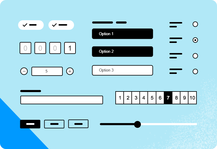 Justinmind Forms and Surveys UI Components