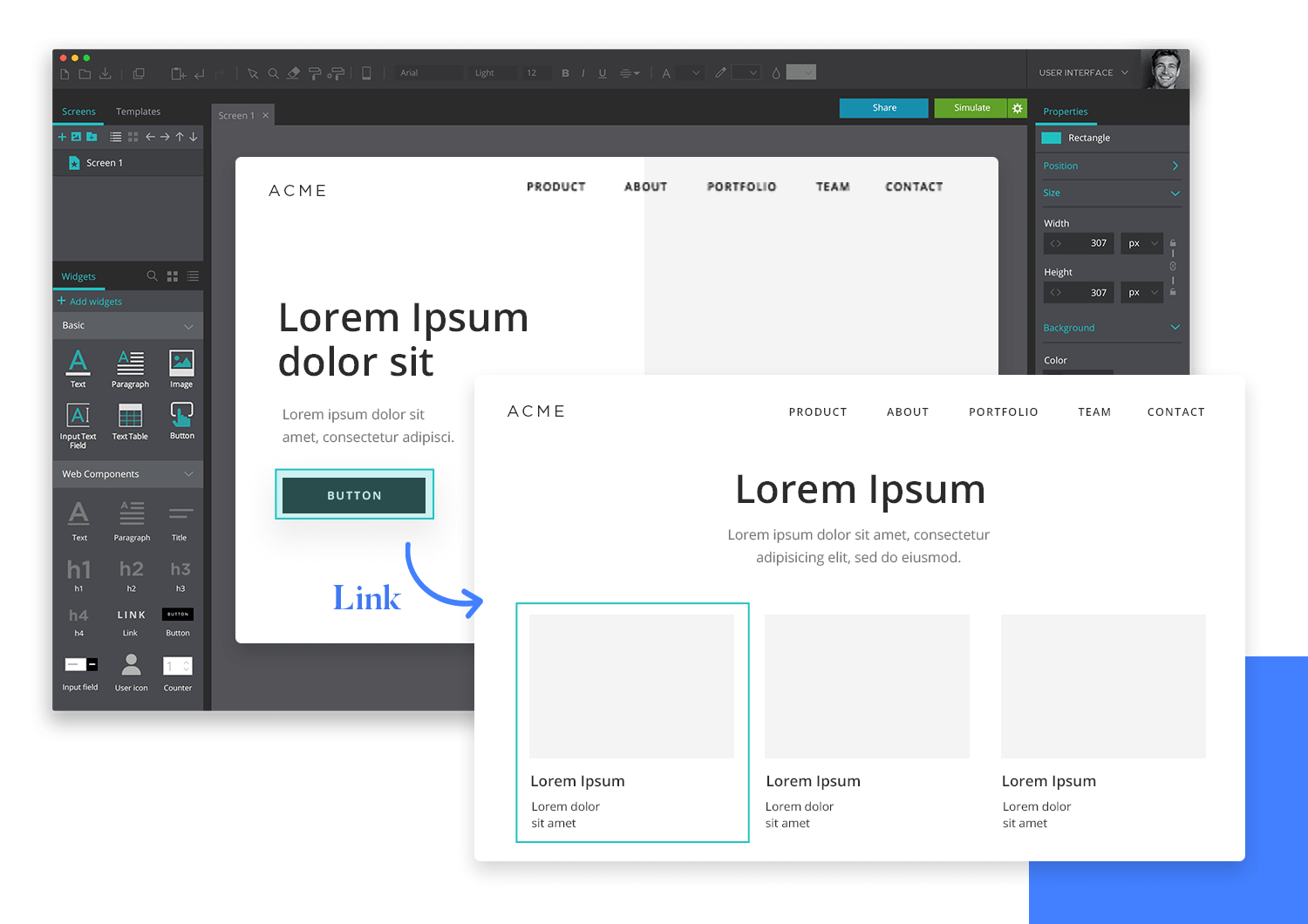 low fidelity vs high fidelity wireframes interaction