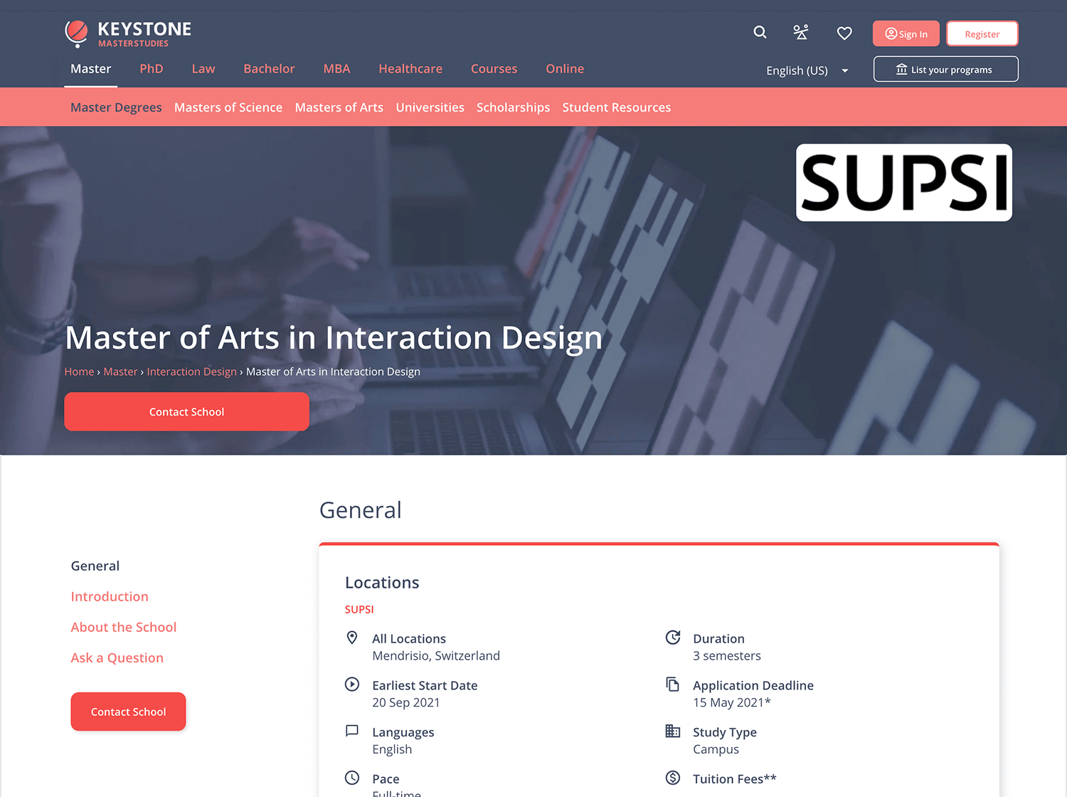 masters in interaction design in switzerland