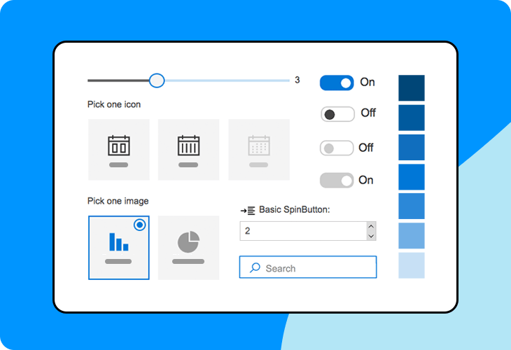 Justinmind Microsoft Fabric UI Components