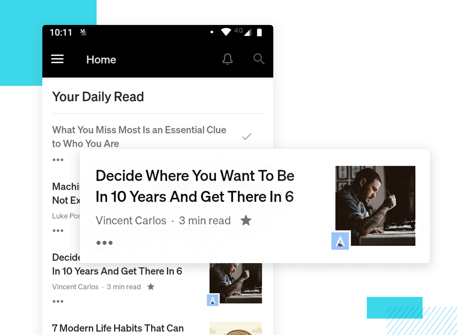 Mobile list UI design - keep things minimal