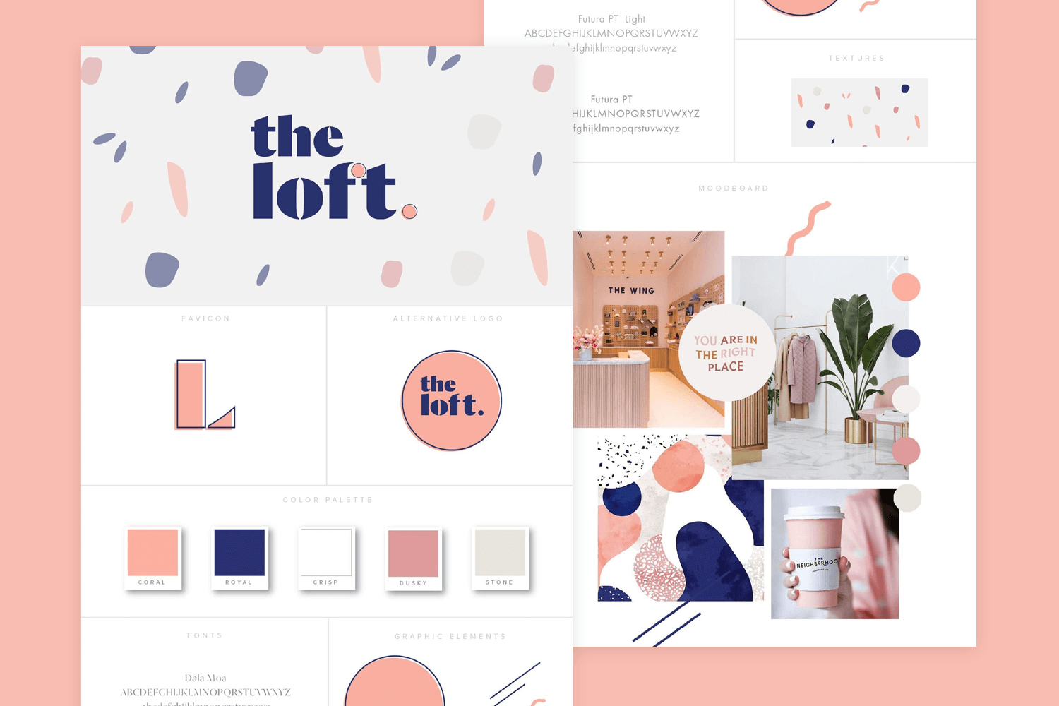 Website mood board examples - The female entrepreneur