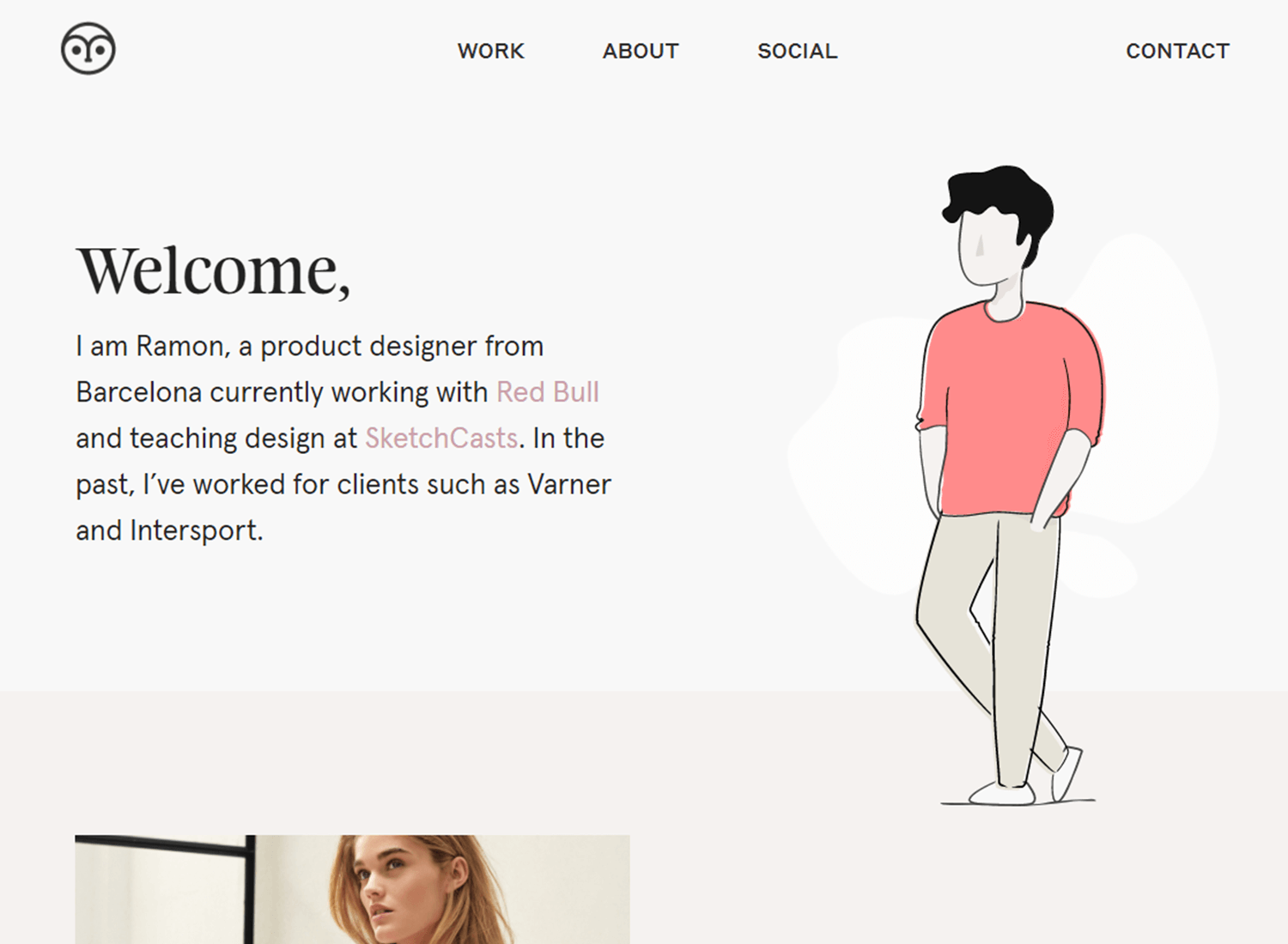 ramon's web design portfolio as example