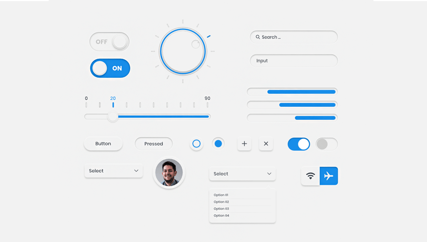 free ui kit for neumorphic user experience