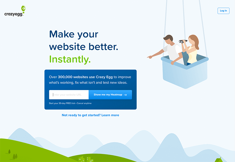 crazy egg usability testing tool