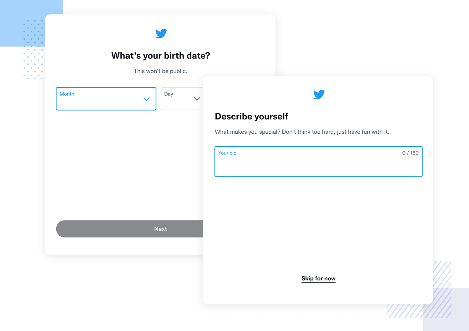 User onboarding examples -Twitter