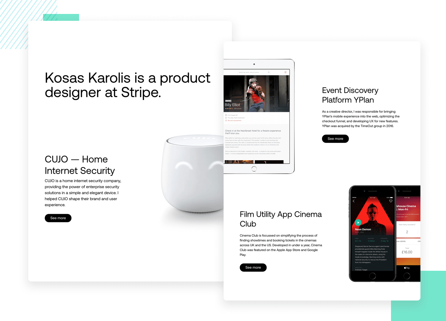 ux portfolio design by karolin