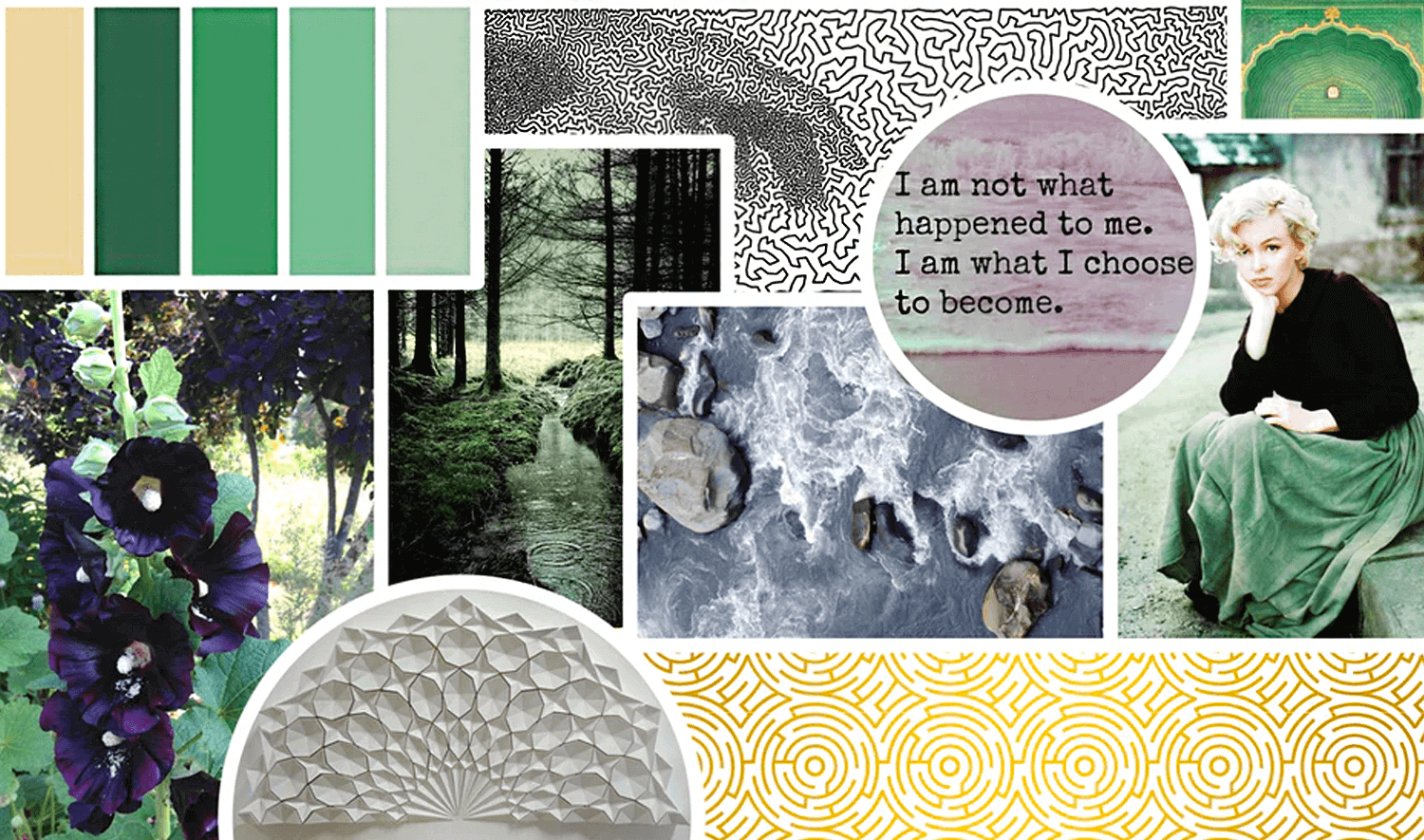 Brand identity mood board